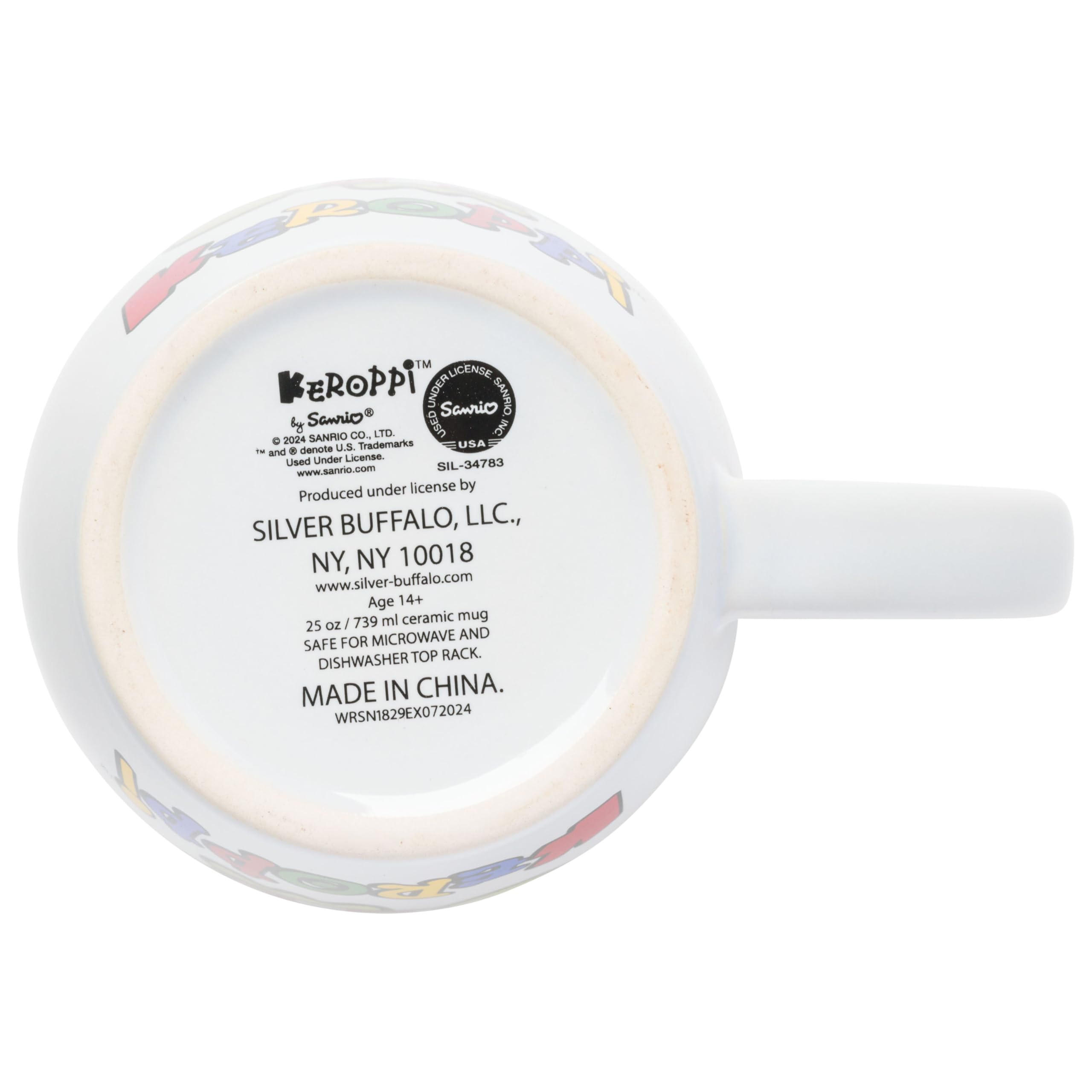 Amazon.com: Silver Buffalo Keroppi Popcorn Name 25oz Jumbo Curved